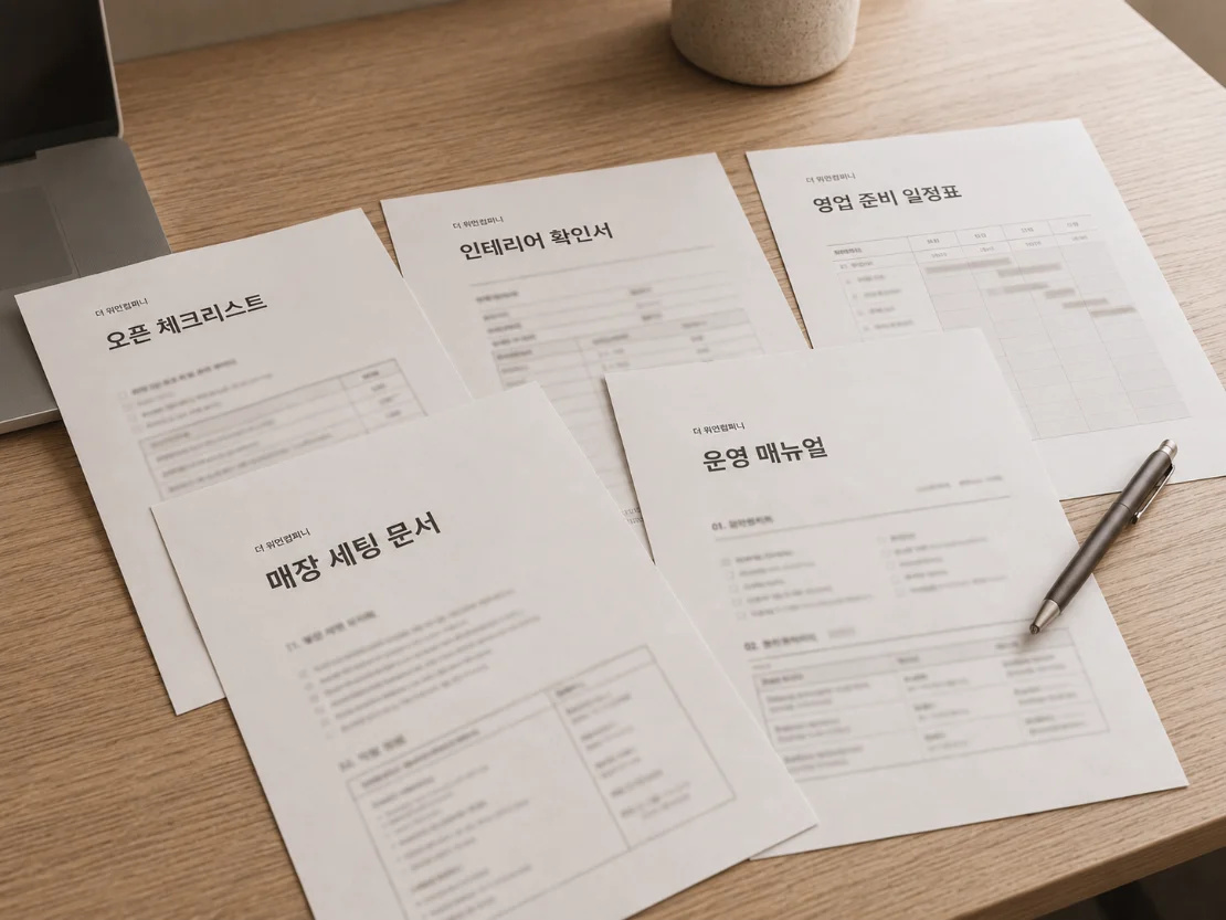 워크맨 창업 계약과 견적 문서