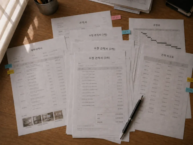 창업비 견적서와 계산기