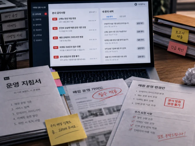 본사 정책 계약서
